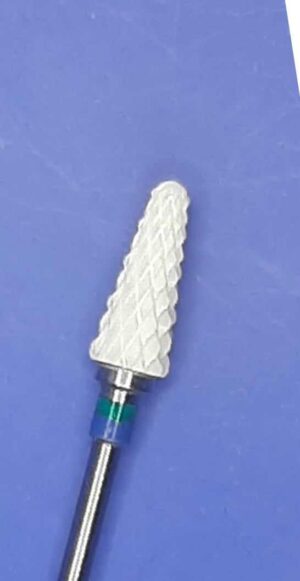 Φρεζάκι νυχιών με κωνικό σχήμα πράσινο μπλέ