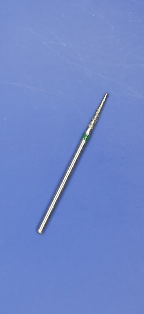 Επαγγελματική φρέζα διαμαντιού σε σχήμα βελόνας πράσινη