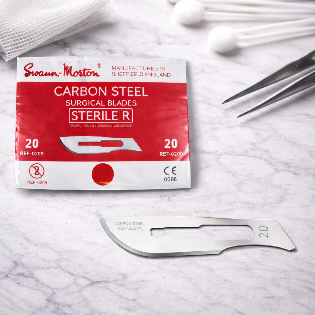 Λεπίδες Swann Morton Νο 20 Αποστειρωμένες (Κόκκινο) – 100 τεμ.