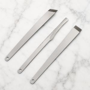 Nail Scraper σετ 3 τεμαχίων από ανοξείδωτο ατσάλι για manicure και pedicure.