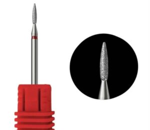 Φρέζα ΄φλόγα διαμαντιού μέτριου κόκκου λεπτή κόκκινη