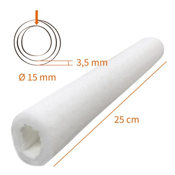 21mm/8 τεμ. Διάτρητη σωληνοειδής προστασία σε διπλή στρώση Tubifoam T-Air Foam Double - Image 4