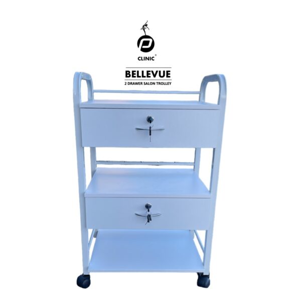 Clinic Trolley Bellevue με 2 συρτάρια + 1 πλατφόρμες