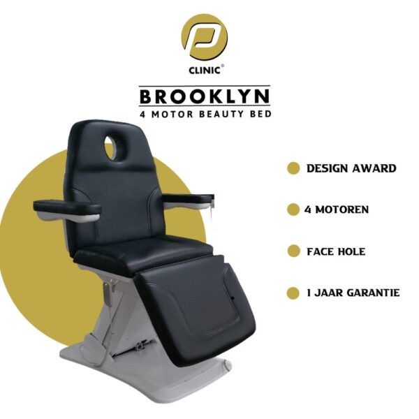 Καρέκλα περιποίησης BROOKLYN 4 MOTORS BLACK SUPER PROMOTION