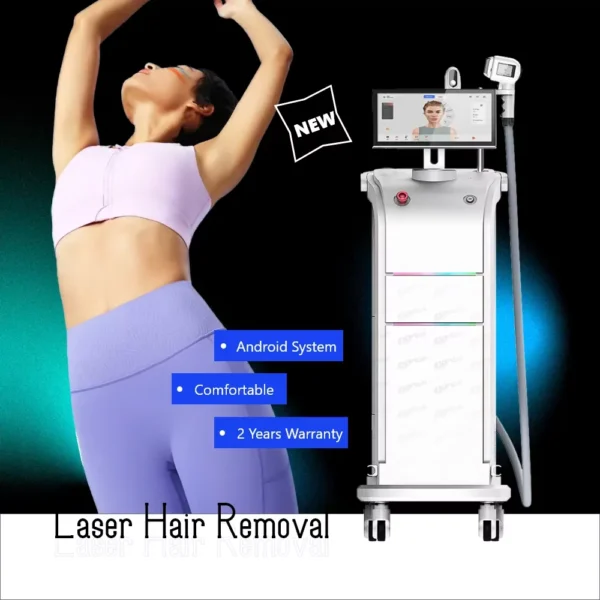 New Design 808 Diode Laser Hair Removal Machine 800-1.200-1.500 W