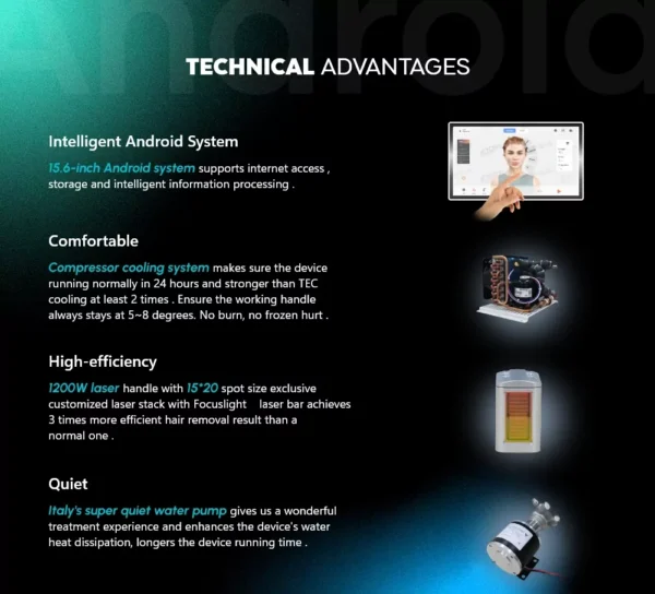 Professional Two In One DPL And Diode Laser Hair Removal Machine - Image 4