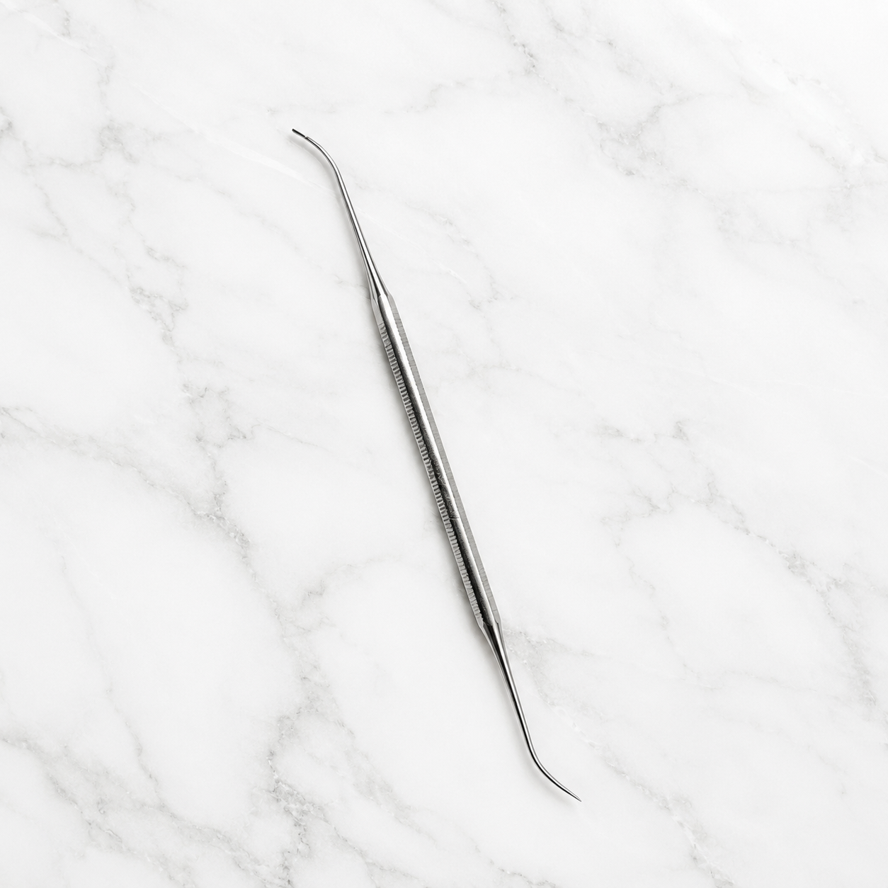Ανιχνευτής Διπλός Inox Podoteck Pro με χοντρό και λεπτό άκρο για επαγγελματική ποδολογία και περιποίηση νυχιών