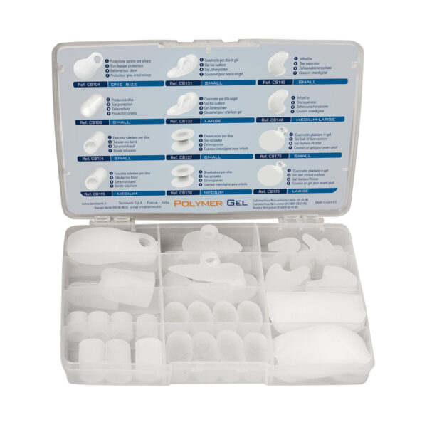 Προστατευτικά ποδιών από Tecniwork Polymer Gel διαφανές Kit 52 τεμ