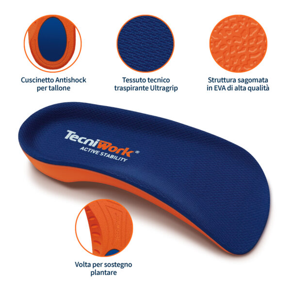 (large 43-46) Insole ¾ Flex Comfort Plus Active Stability - Image 4