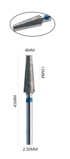 Φρέζα κωνική διαμαντιού μπλέ