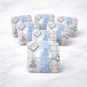 ιατρική αυτοκόλλητη ταινία με στρογγυλό επίθεμα 5x5cm