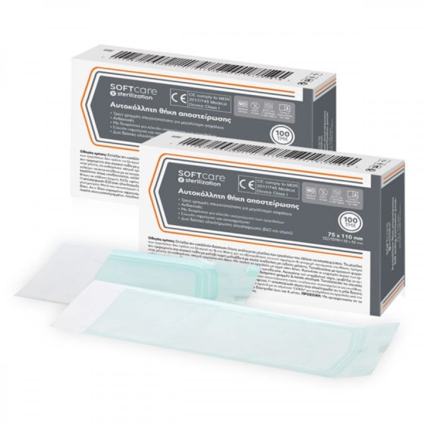 Θήκες αποστείρωσης Soft Care 90 x 260mm [εσωτ. 70 x 205mm] (100 τεμ)