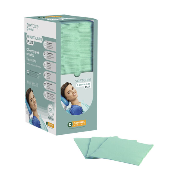 Oδοντ. πετσέτα Soft Care Plus 3ply με dispenser πράσινο μέντας