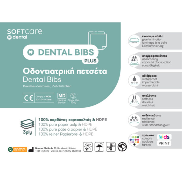 Oδοντ. πετσέτα Soft Care Plus 3ply με dispenser πράσινο μέντας - Image 2