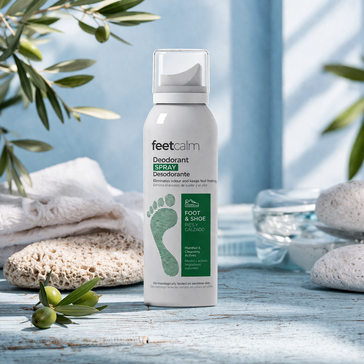 deodorant spray ποδιών για κακοσμία και εφίδρωση