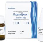 PODOLGEST ACRYL E HARD / 15 ml + 15 g  Ακρυλικό Σύστημα Υψηλής Σκληρότητας για Αποκατάσταση Νυχιών