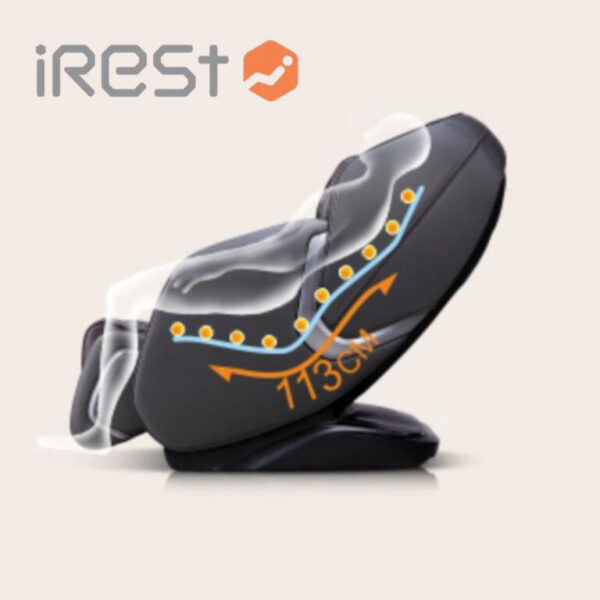 IREST A300T – Καρέκλα Μασάζ με Μηχανισμό Κερμάτων (Μαύρο Χρώμα) - Image 3