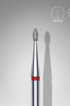 Φρέζα Διαμαντιού Rounded Bud Κόκκινη Expert – Διάμετρος Κεφαλής 1,6 mm | Μήκος Εργασίας 3,4 mm