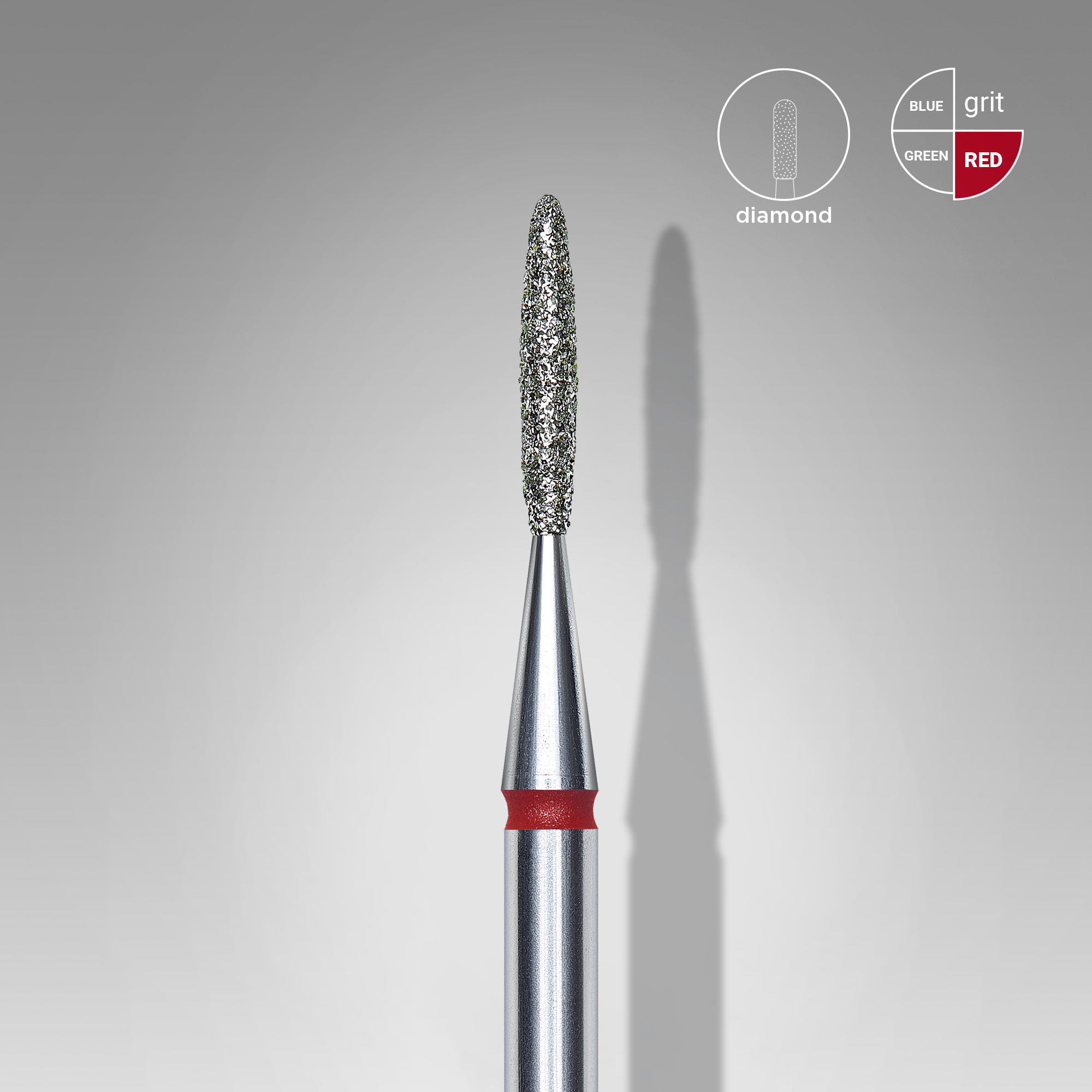 Φρέζα Διαμαντιού – Flame Κόκκινη Expert Διάμετρος 1,4 mm | Μήκος Εργασίας 8 mm