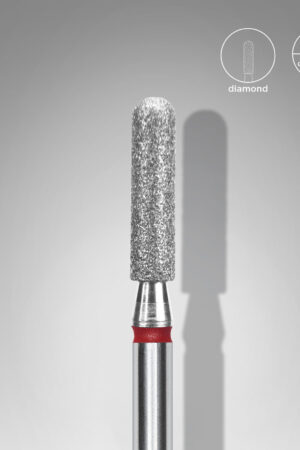 Φρέζα Διαμαντιού Rounded Cylinder Κόκκινη Expert – Διάμετρος Κεφαλής 2,5 mm | Μήκος Εργασίας 10 mm