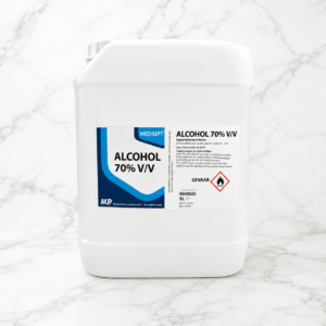 Medisept Alcohol 70% 5 λίτρα αιθανόλη 70% για καθαρισμό και παρασκευή καλλυντικών.