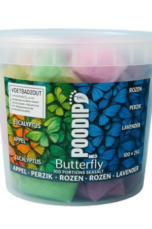 Άλατα ποδόλουτρου Pododip Butter Flips 100 τεμάχια των 25 γραμμαρίων σε 2 αρώματα