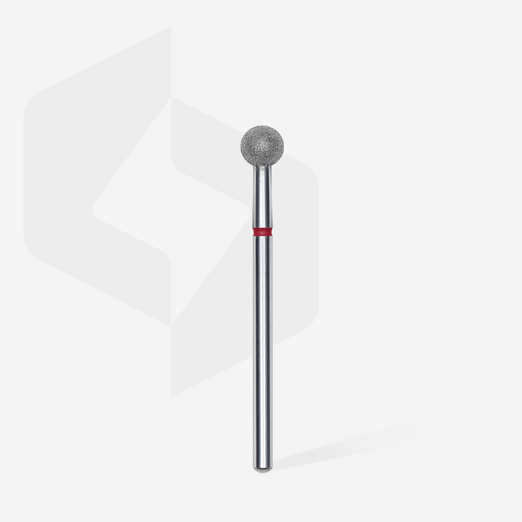 Φρέζα διαμαντιού τύπου “μπίλια” κόκκινη Expert – διάμετρος κεφαλής 5 mm - Image 2