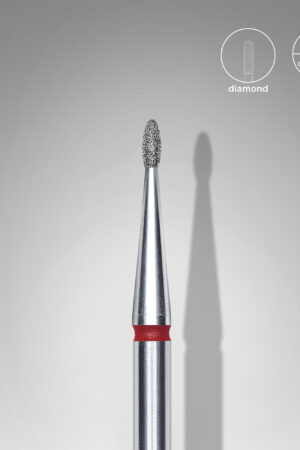 Φρέζα Διαμαντιού Rounded Bud Κόκκινη Expert – Διάμετρος Κεφαλής 1,2 mm | Μήκος Εργασίας 3 mm