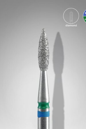 Φρέζα Διαμαντιού DUO Flame Μπλε-Πράσινη Expert – Διάμετρος Κεφαλής 2,1 mm | Μήκος Εργασίας 8 mm