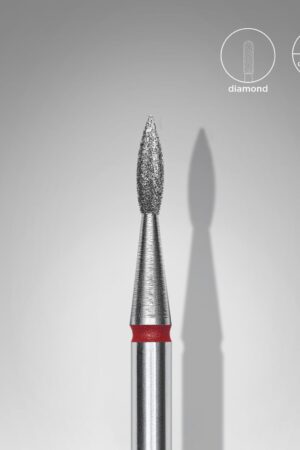 Φρέζα Διαμαντιού Pointed Flame Κόκκινη Expert – Διάμετρος Κεφαλής 1,8 mm | Μήκος Εργασίας 8 mm