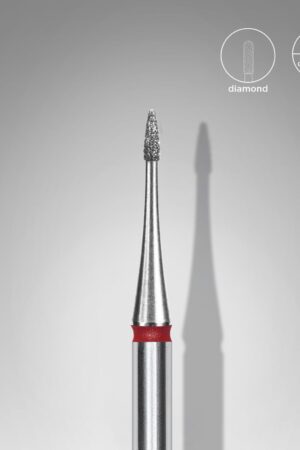 Φρέζα Διαμαντιού Flame Mini Κόκκινη Expert – Διάμετρος Κεφαλής 1 mm | Μήκος Εργασίας 3 mm