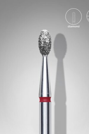 Φρέζα διαμαντιού Olive κόκκινη Expert – Διάμετρος κεφαλής 2,5 mm | Μήκος εργασίας 5 mm