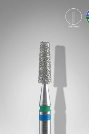 Φρέζα διαμαντιού Duo Cone μπλε–πράσινη Expert – Διάμετρος κεφαλής 2,5 mm | Μήκος εργασίας 8 mm