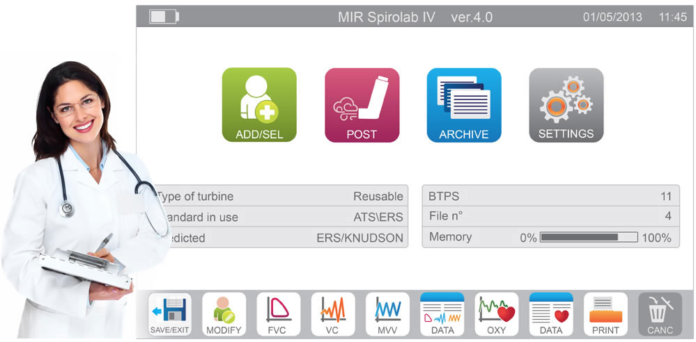 Σπιρόμετρο Spirolab® Mir με Οξυμετρία & Τουρμπίνα Πολλαπλών Χρήσεων - Image 5