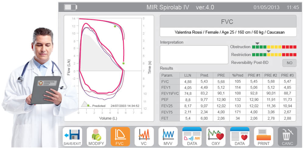Σπιρόμετρο Spirolab® Mir με Οξυμετρία & Τουρμπίνα Πολλαπλών Χρήσεων - Image 6