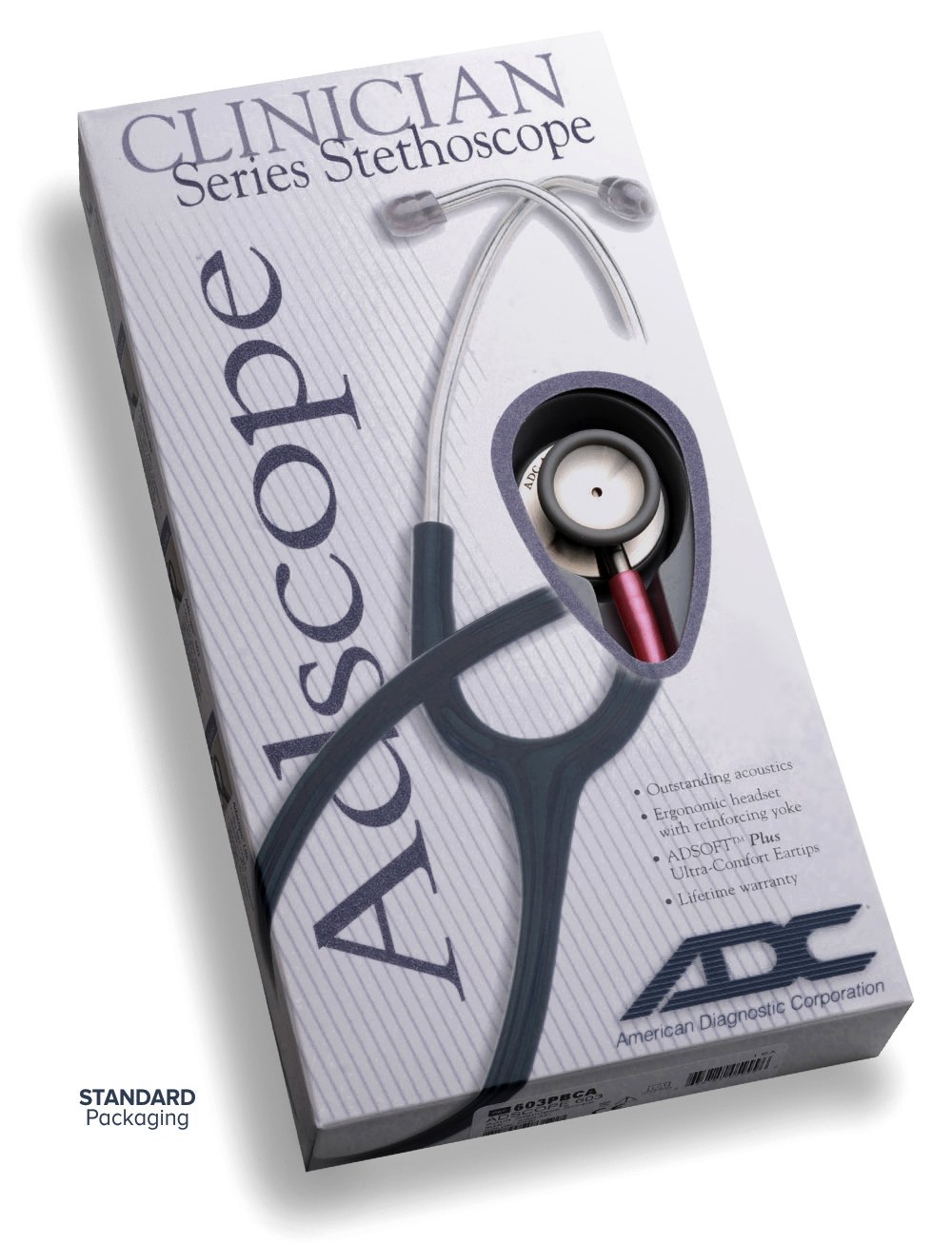 Στηθοσκόπιο ADC USA Adscope® 608 Convertible Clinician Stethoscope Rose Gold/White - Image 12