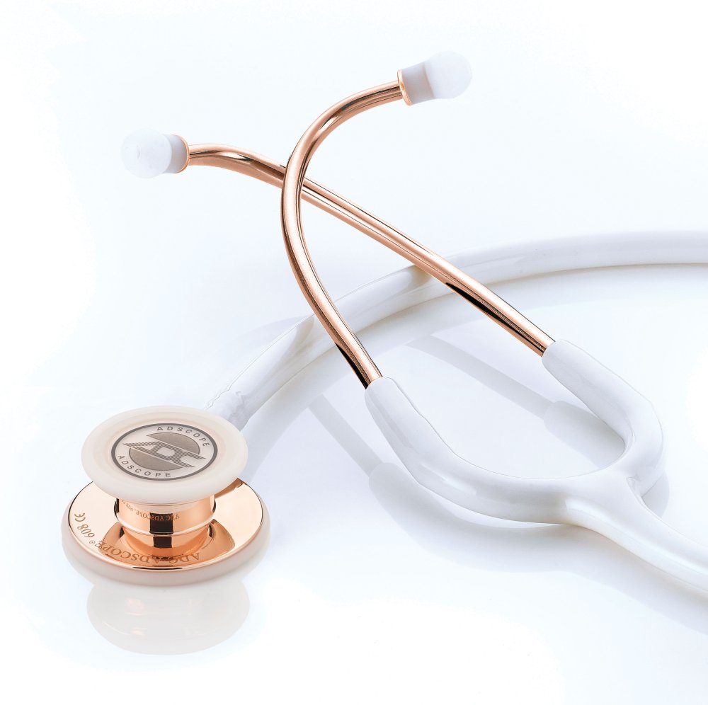Στηθοσκόπιο ADC USA Adscope® 608 Convertible Clinician Stethoscope Rose Gold/White - Image 2