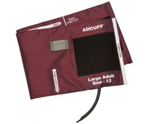 Περιχειρίδα Πιεσομέτρων ADC USA Adcuff™ Μονού Σωλήνα Burgundy Large Adult