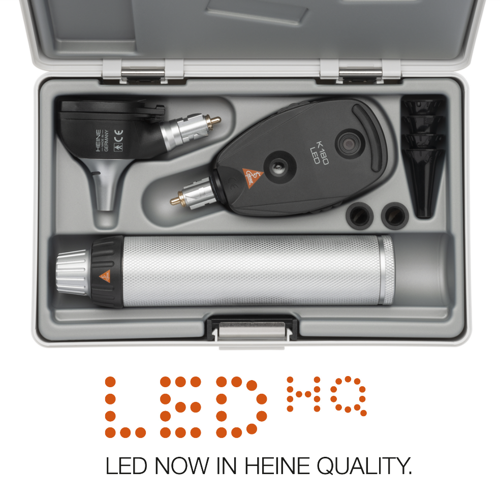 Σετ Ωτοσκοπίου & Οφθαλμοσκοπίου HEINE K180 LED | 2.5V