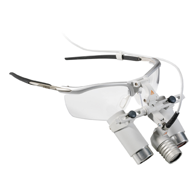 Set Μεγεθυντικές Λούπες Heine 6x/340mm σε Σκελετό Γυαλιών S-FRAME & Φωτισμό Heine LED LoupeLight 2 - Image 3