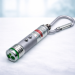 LED Mini Φακός – Μπρελόκ – Laser BL-1001 Ασημί