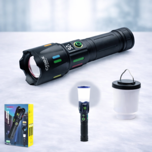 LED Επαναφορτιζόμενος Φακός με Φανάρι BL-CB-G669LY-X