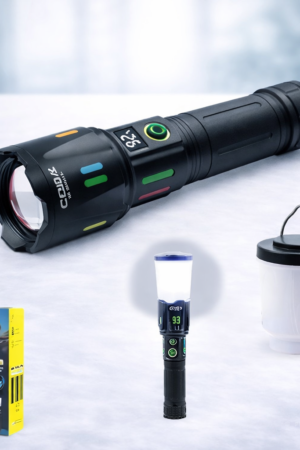 LED Επαναφορτιζόμενος Φακός με Φανάρι  BL-CB-G669LY-X