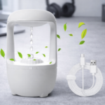 Επαναφορτιζόμενος Υγραντήρας & Diffuser Αρωματοθεραπείας Anti-Gravity Water Drop LED