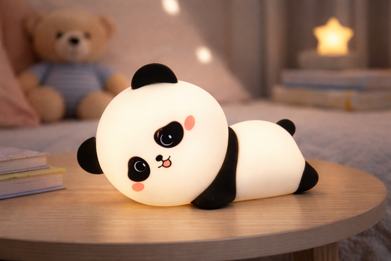 Διακοσμητικό Φωτιστικό LED Πάντα Σιλικόνης με Χρονοδιακόπτη & 7 Χρώματα USB