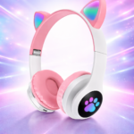 Ασύρματα & Ενσύρματα Παιδικά Ακουστικά Bluetooth FM AUX MicroSD On-Ear VZV-28M-P Ροζ