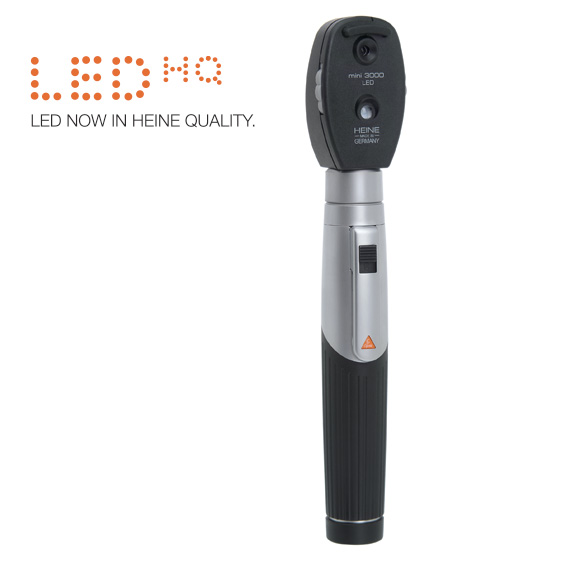 Οφθαλμοσκόπιο Οπτικής Ίνας HEINE mini®3000 με Φωτισμό LED | Μαύρο