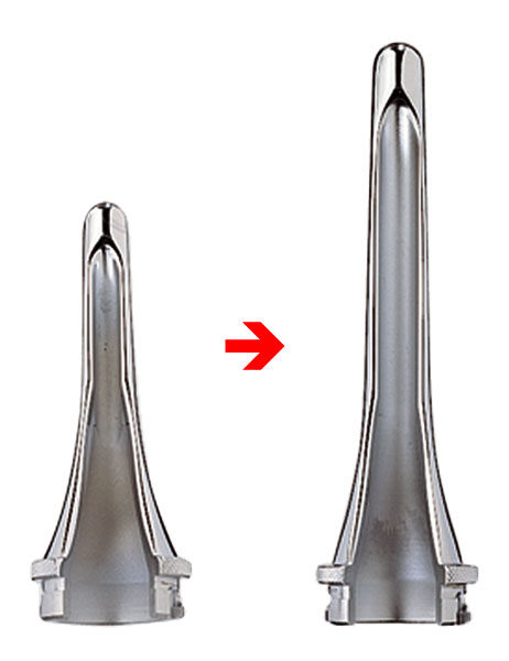 Χωνάκι Κτηνιατρικού Ανοιχτού Επεμβατικού Ωτοσκοπίου Heine G100/G100 LED 90mm Μήκος / 7mm Διάμετρος