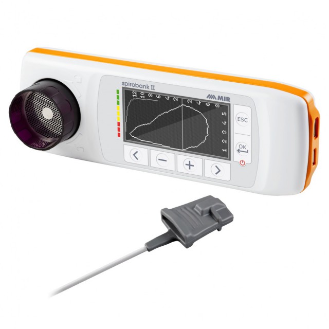 Σπιρόμετρο MIR Spirobank II Advanced Plus με Οξυμετρία και Τουρμπίνα Πολλαπλών Χρήσεων - Image 2