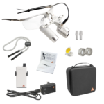 Set Μεγεθυντικές Λούπες Heine 4x/340mm σε Σκελετό Γυαλιών S-FRAME & Φωτισμό Heine LED LoupeLight 2